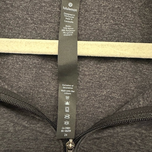 Lululemon Athletica Charcoal Zip-Up Jacket - Picture 2 of 4
